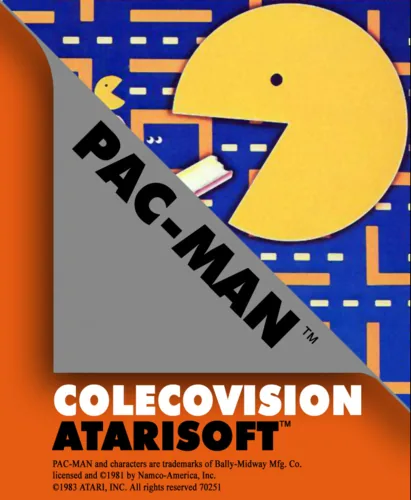 Pac-Man cover art for ColecoVision