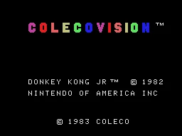 Donkey Kong Junior title screen