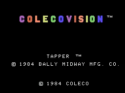 Root Beer Tapper title screen