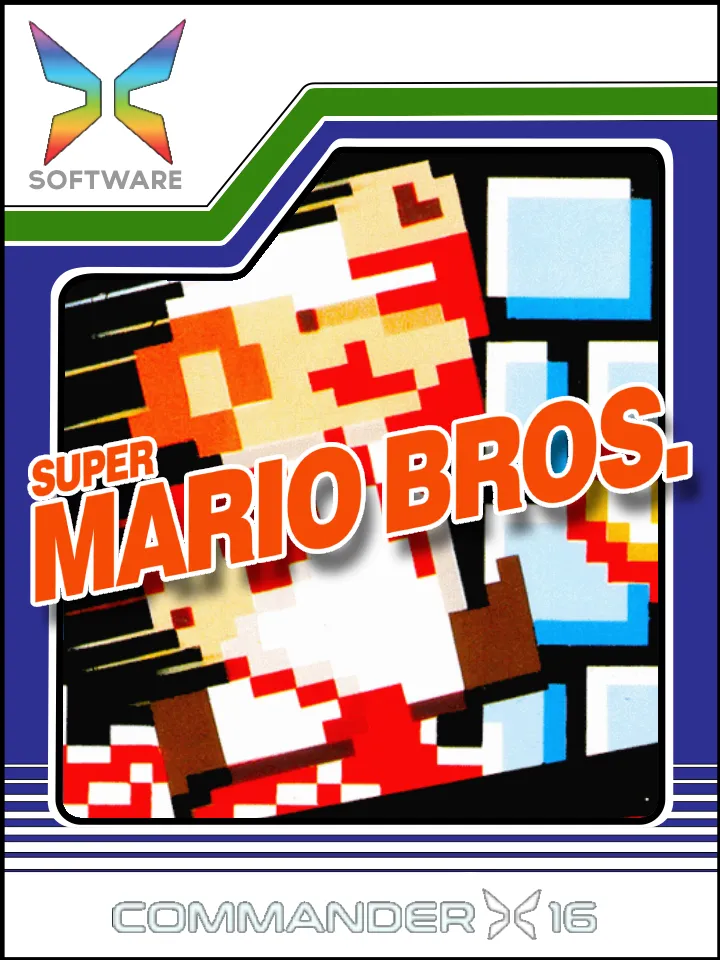 Backdrop artwork for Super Mario Bros.
