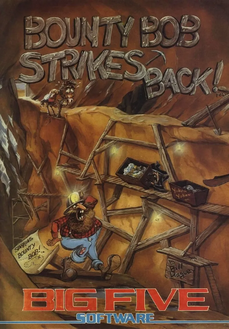 Bounty Bob Strikes Back! cover art for Commodore 64