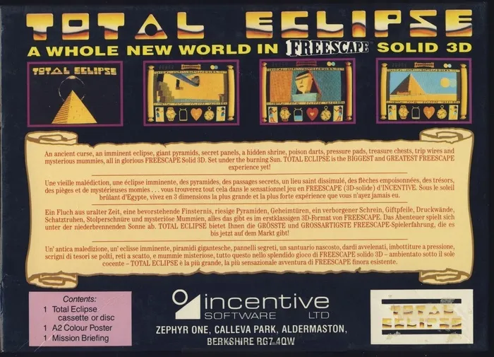Total Eclipse box back