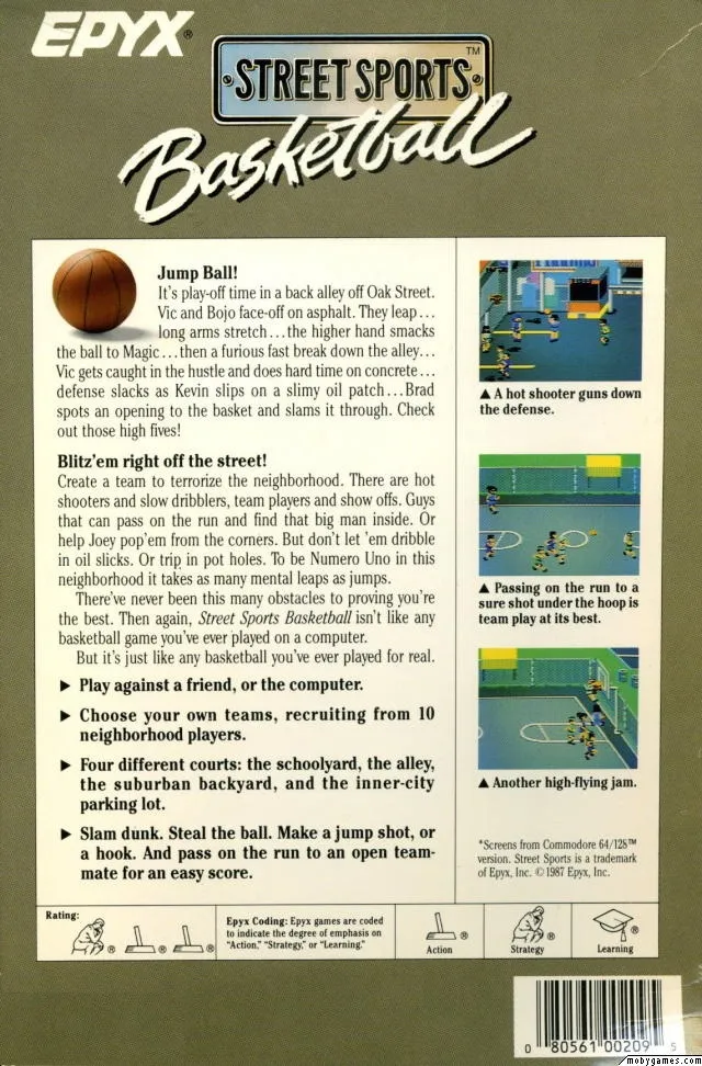 Street Sports Basketball box back
