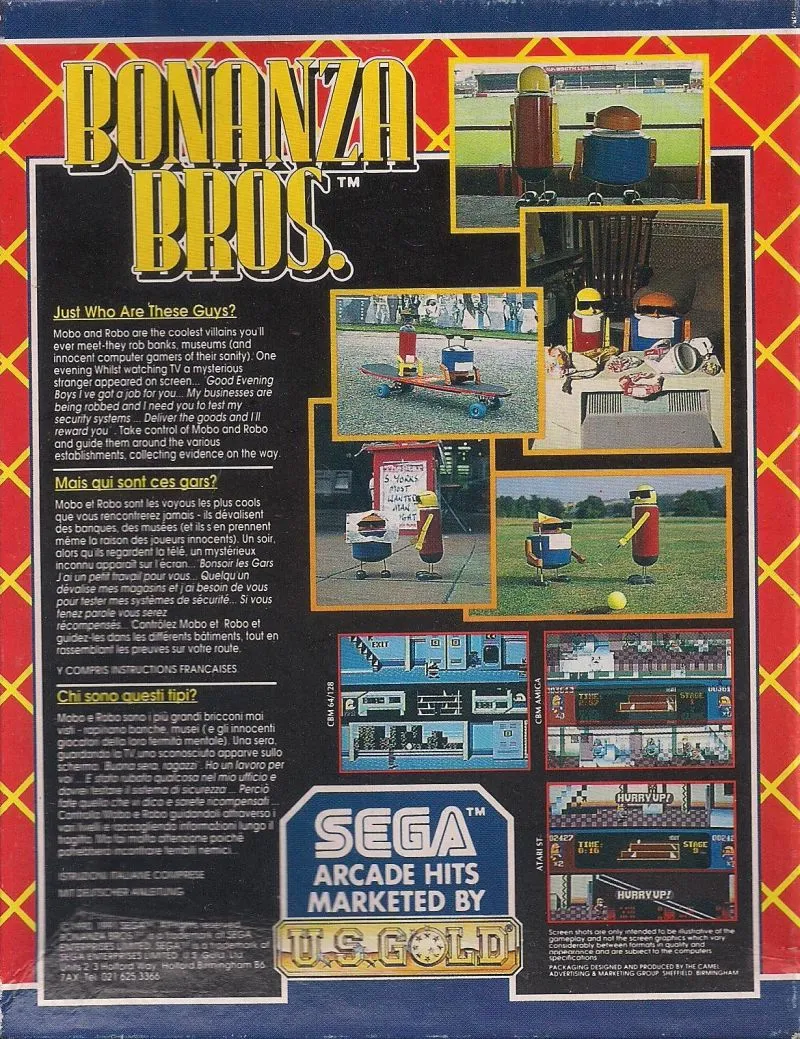 Bonanza Bros. box back