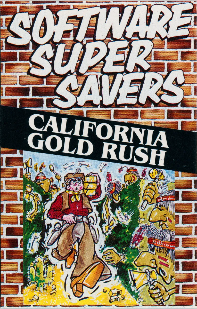California Goldrush cover art for Commodore 64
