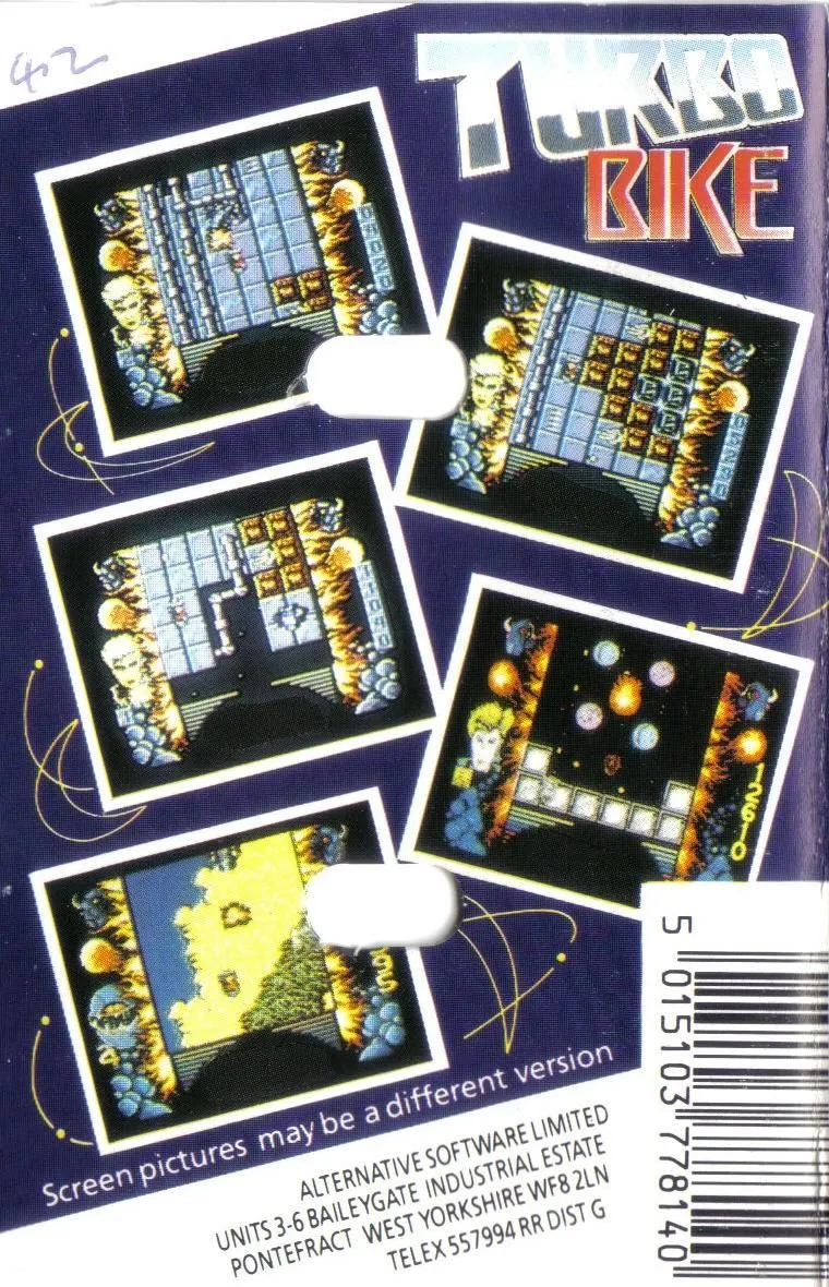 Turbo Girl box back