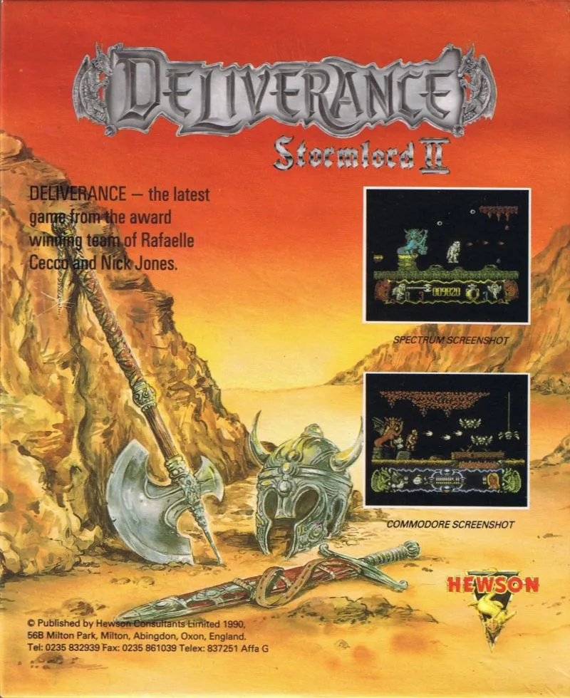 Deliverance: Stormlord II box back