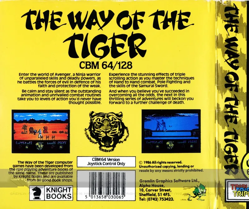 The Way of the Tiger box back