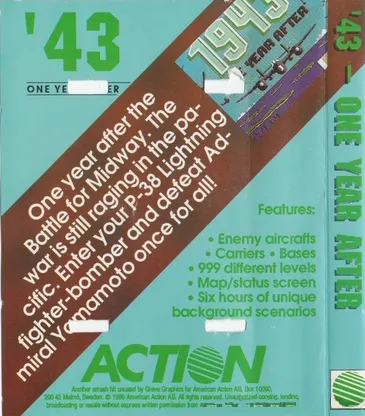 '43: One Year After box back