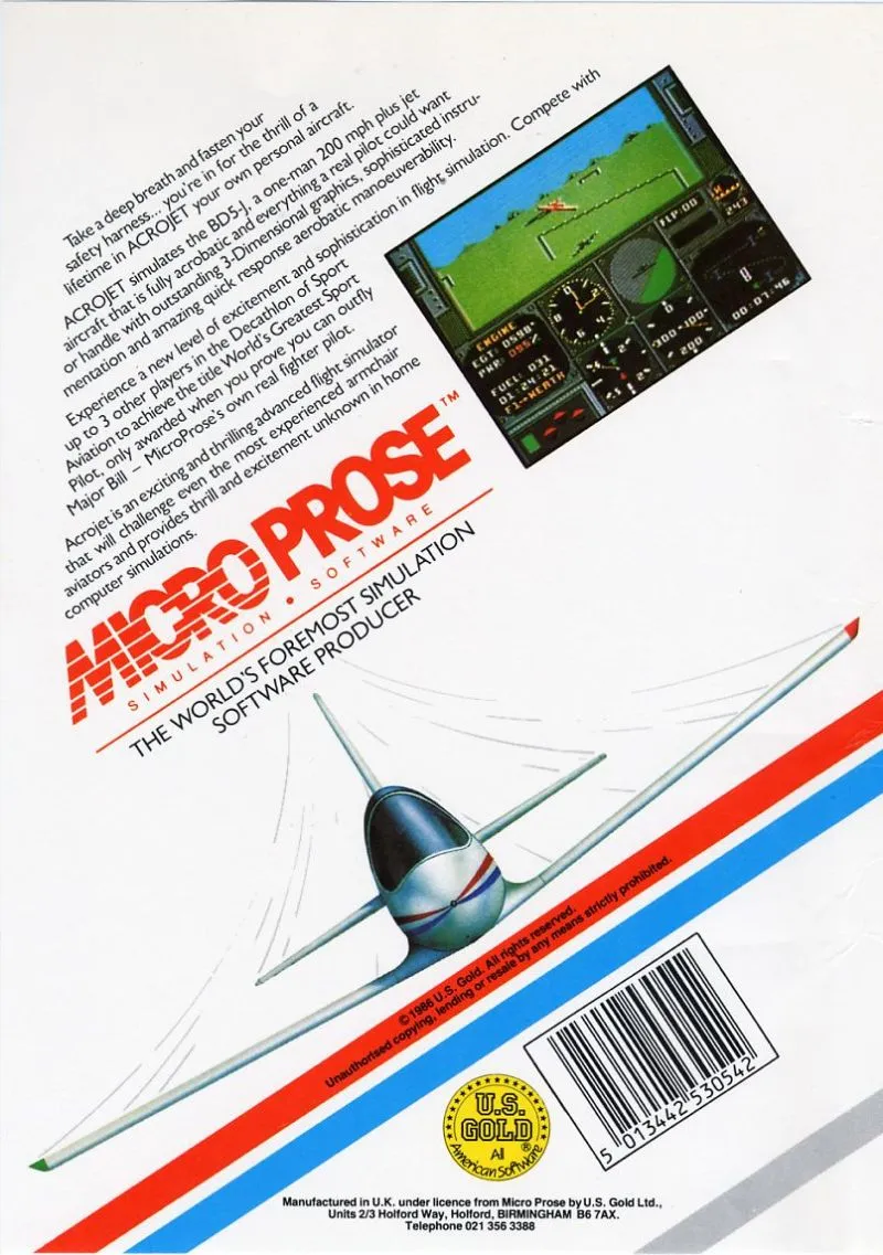 AcroJet box back