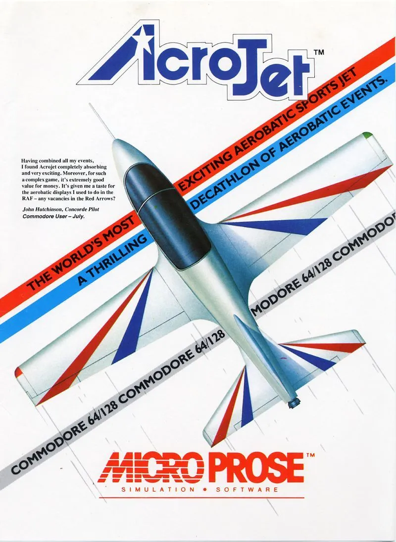 AcroJet cover art for Commodore 64
