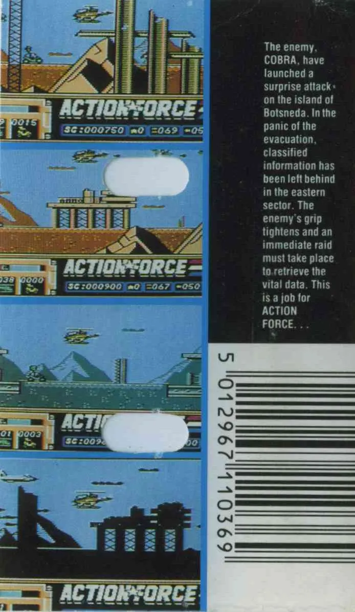 Action Force box back