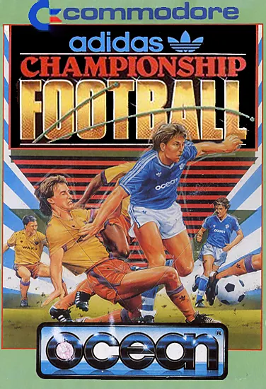 Adidas Championship Football cover art for Commodore 64