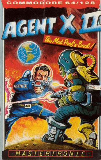 Agent X II: The Mad Prof's Back! cover art for Commodore 64