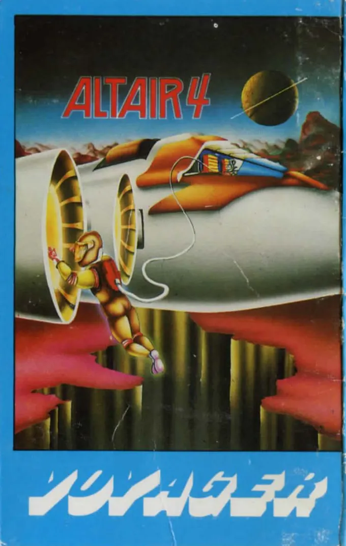 Altair 4 cover art for Commodore 64