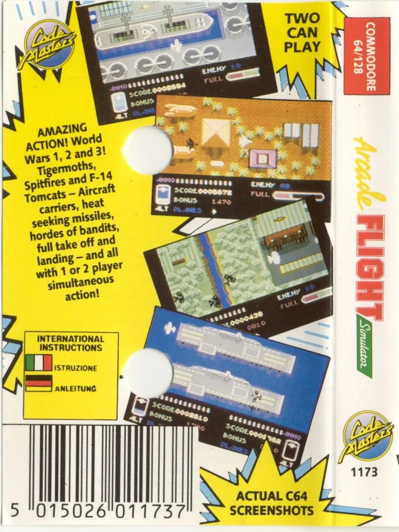 Arcade Flight Simulator box back