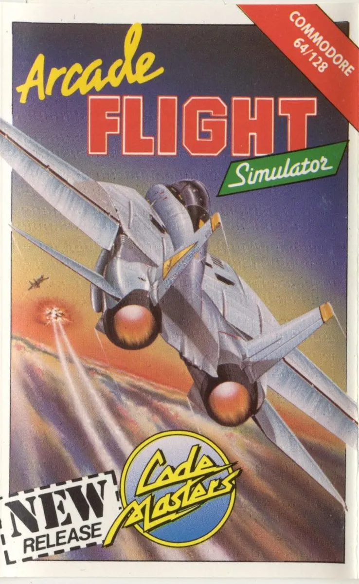 Arcade Flight Simulator cover art for Commodore 64
