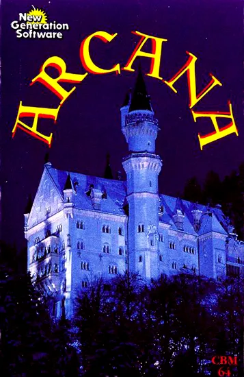 Arcana cover art for Commodore 64