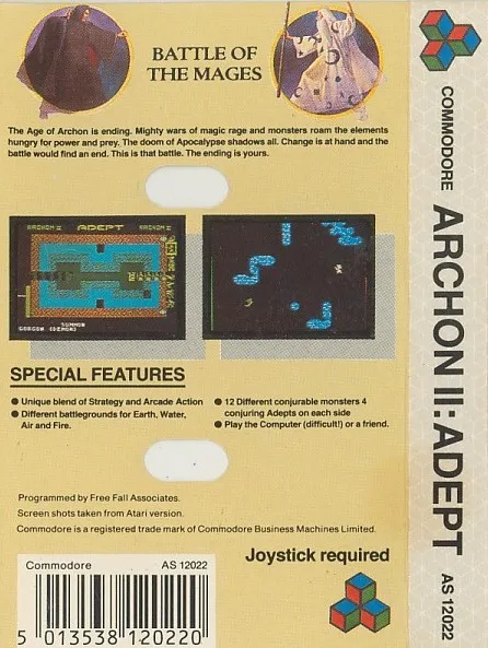 Archon II: Adept box back