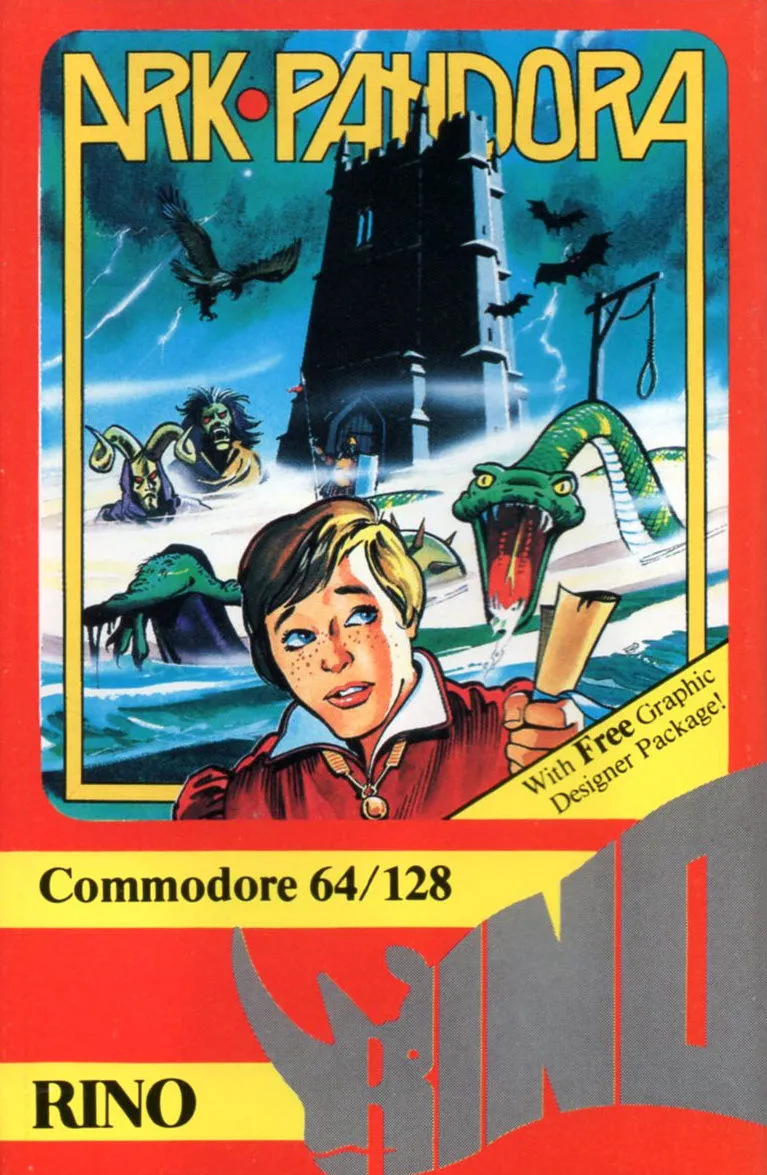 Ark Pandora cover art for Commodore 64