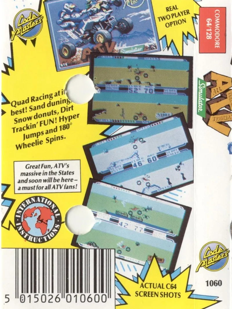 ATV: All Terrain Vehicle Simulator box back