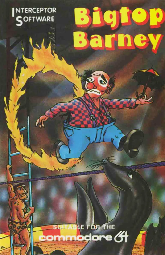 Bigtop Barney cover art for Commodore 64