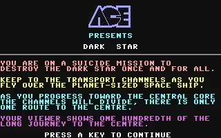 Dark Star (Mastertronic) screenshot
