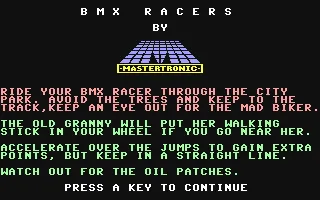 Backdrop artwork for BMX Racers