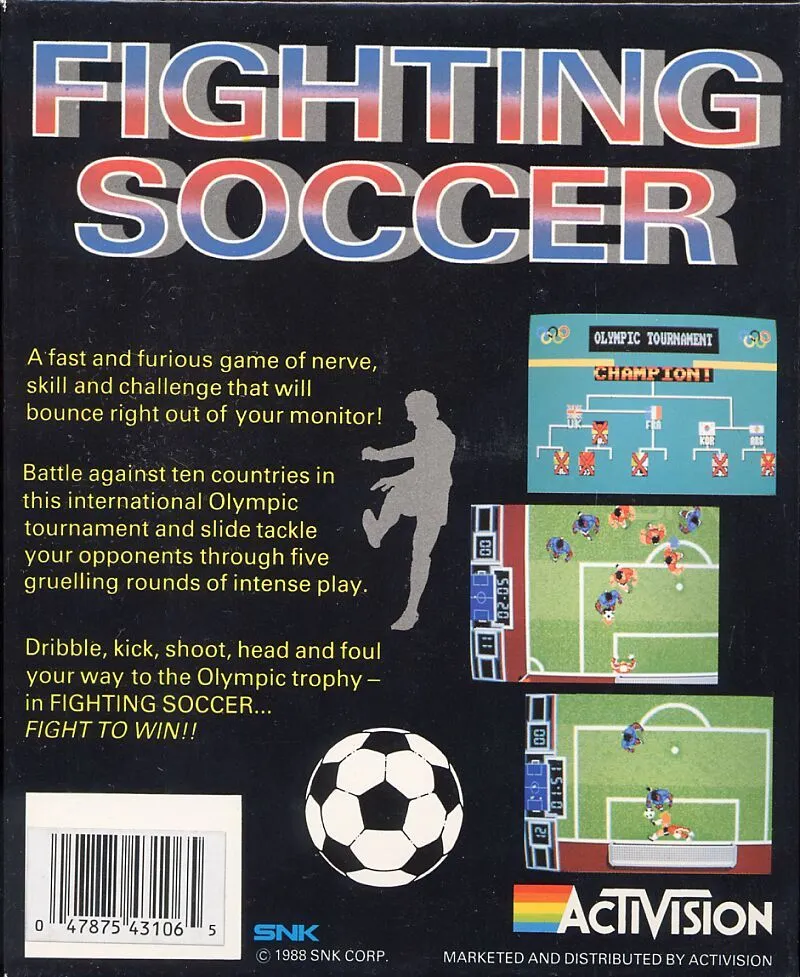 Fighting Soccer box back
