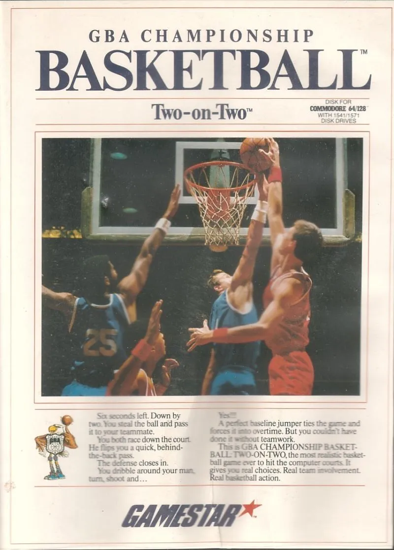 GBA Championship Basketball: Two-on-Two box art