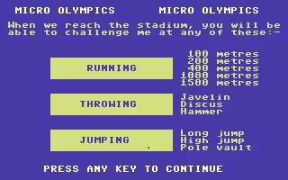 Micro Olympics screenshot