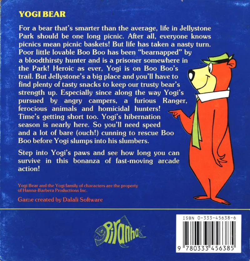 Yogi Bear box back