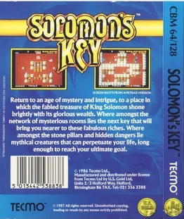 Solomon's Key box back