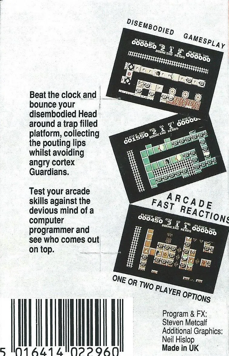 Bouncing Heads box back