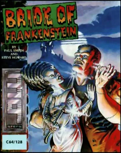 Bride of Frankenstein cover art for Commodore 64