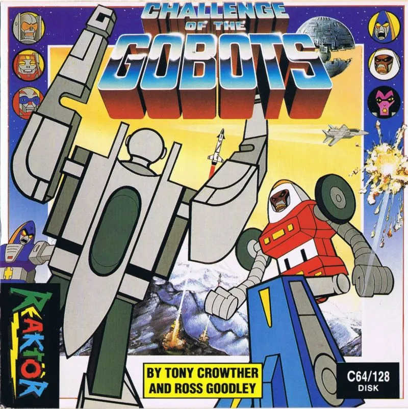 Challenge of the Gobots cover art for Commodore 64