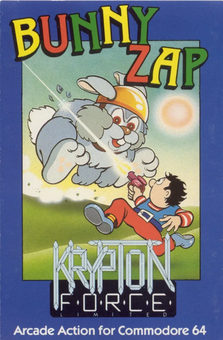 Bunny Zap cover art for Commodore 64