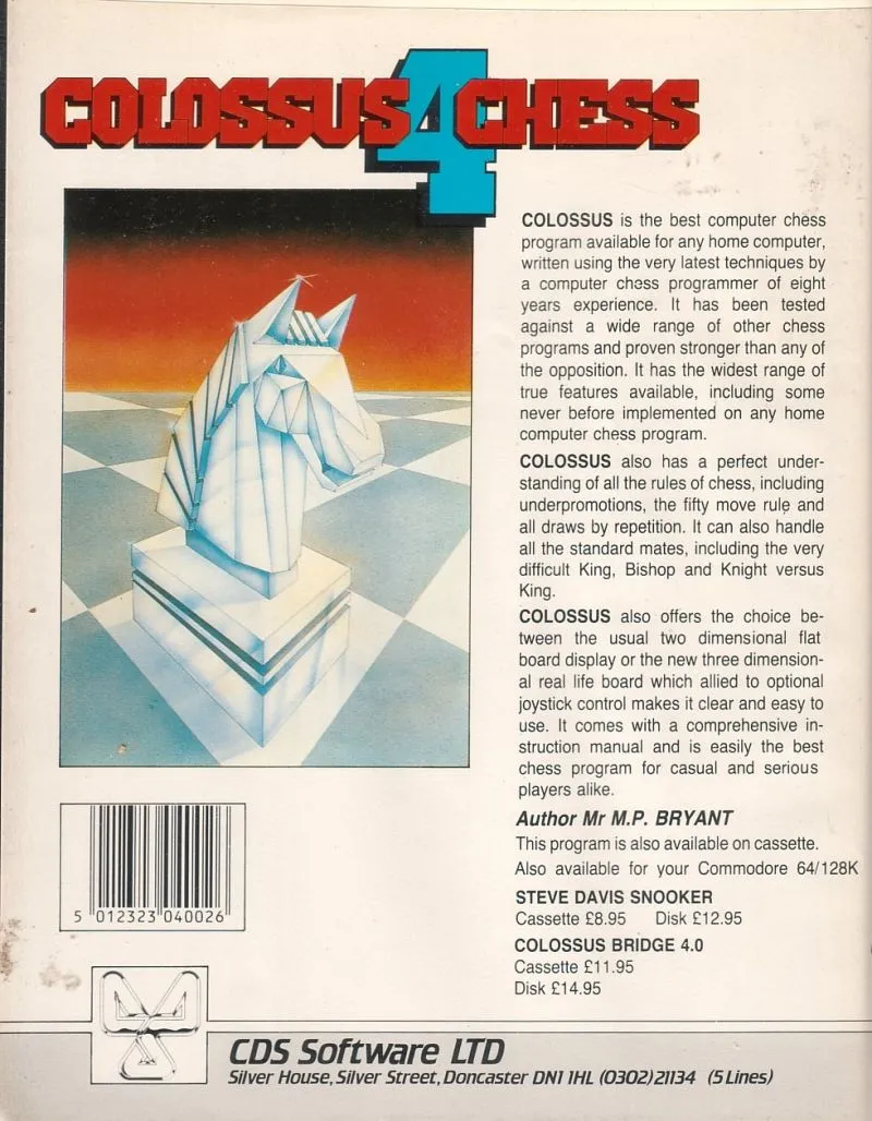 Colossus Chess 4 box back