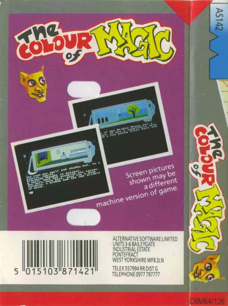The Colour of Magic box back