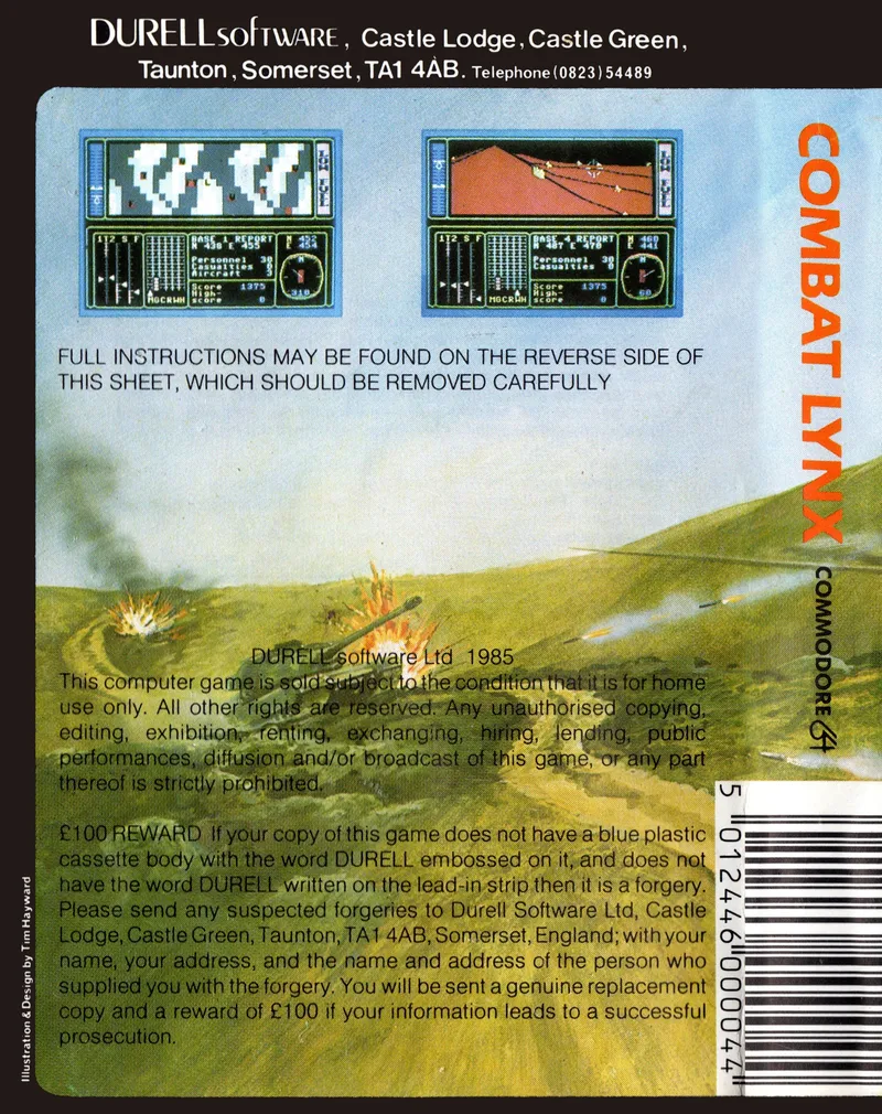 Combat Lynx box back