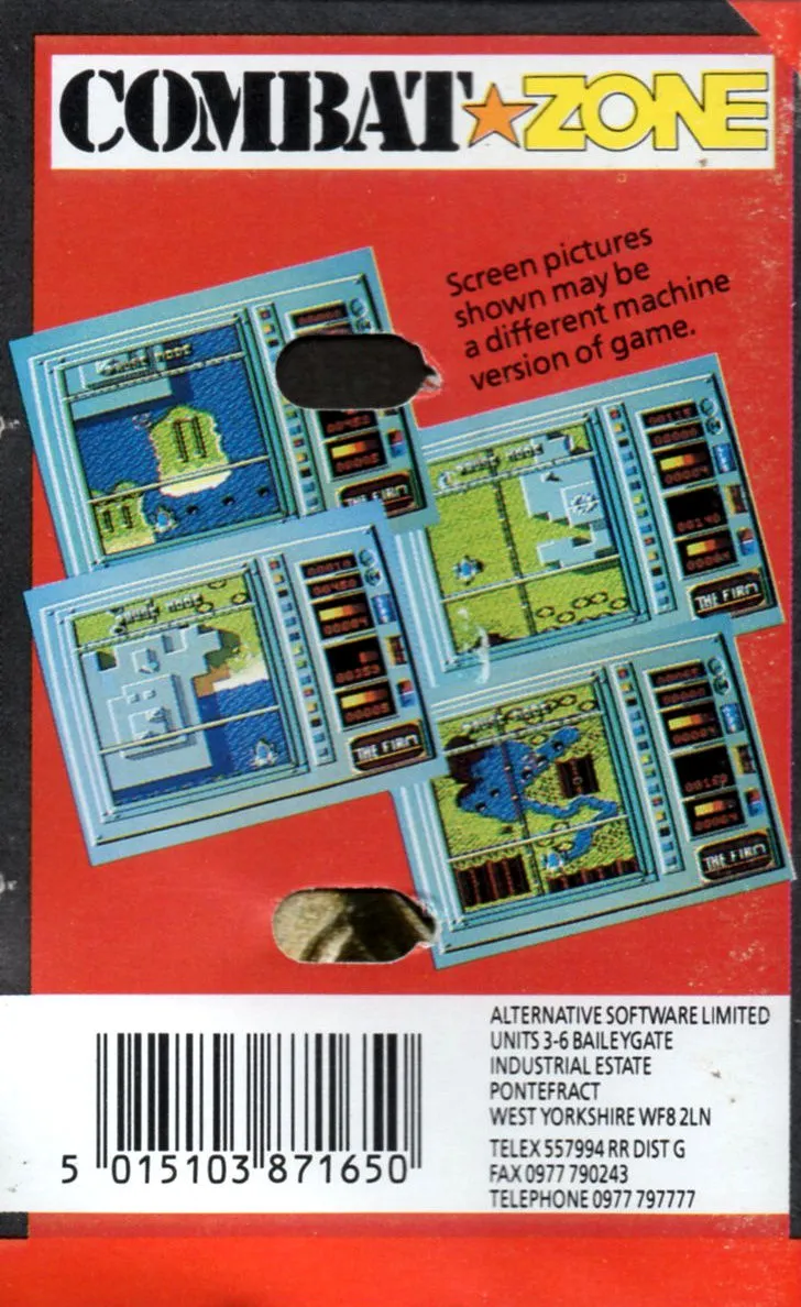 Combat Zone (Alternative Software Ltd.) box back