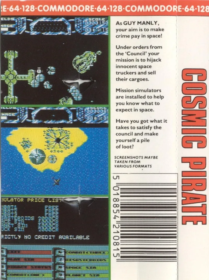 Cosmic Pirate box back