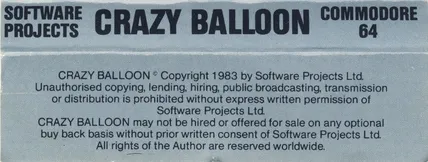 Crazy Balloon box back