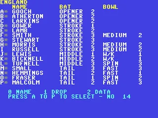 Robin Smith's International Cricket screenshot