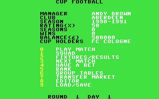 Backdrop artwork for Cup Football