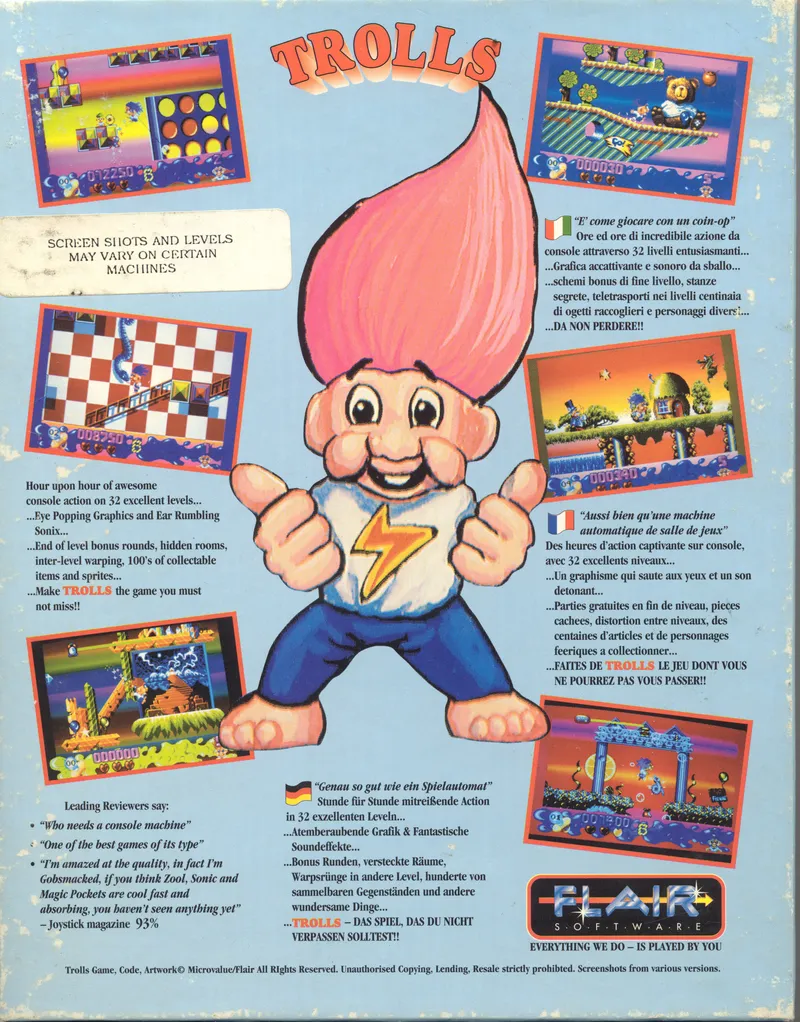 Trolls box back