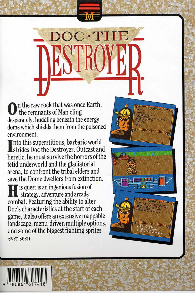 Doc the Destroyer box back