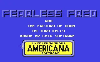 Backdrop artwork for Fearless Fred and the Factory of Doom