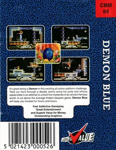 Demon Blue box back