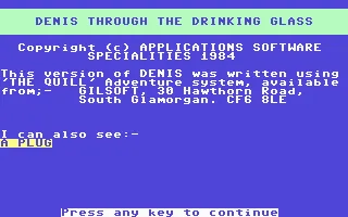 Backdrop artwork for Denis Through the Drinking Glass